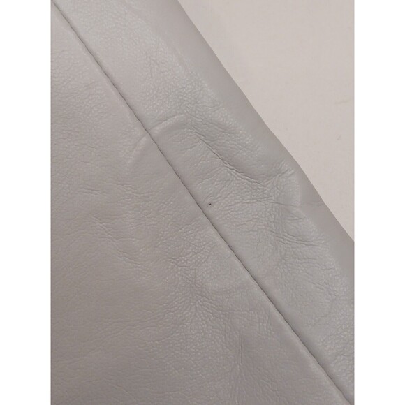 AGOLDE Sz 34 90's Pinch Waist SOFT Recycled Leather Lt Grey Straight Leg  - $348 - Picture 15 of 16